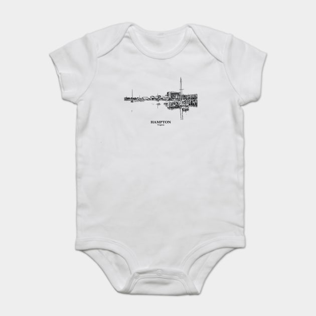 Hampton - Virginia Baby Bodysuit by Lakeric